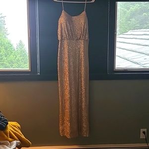 Gold sequins dress